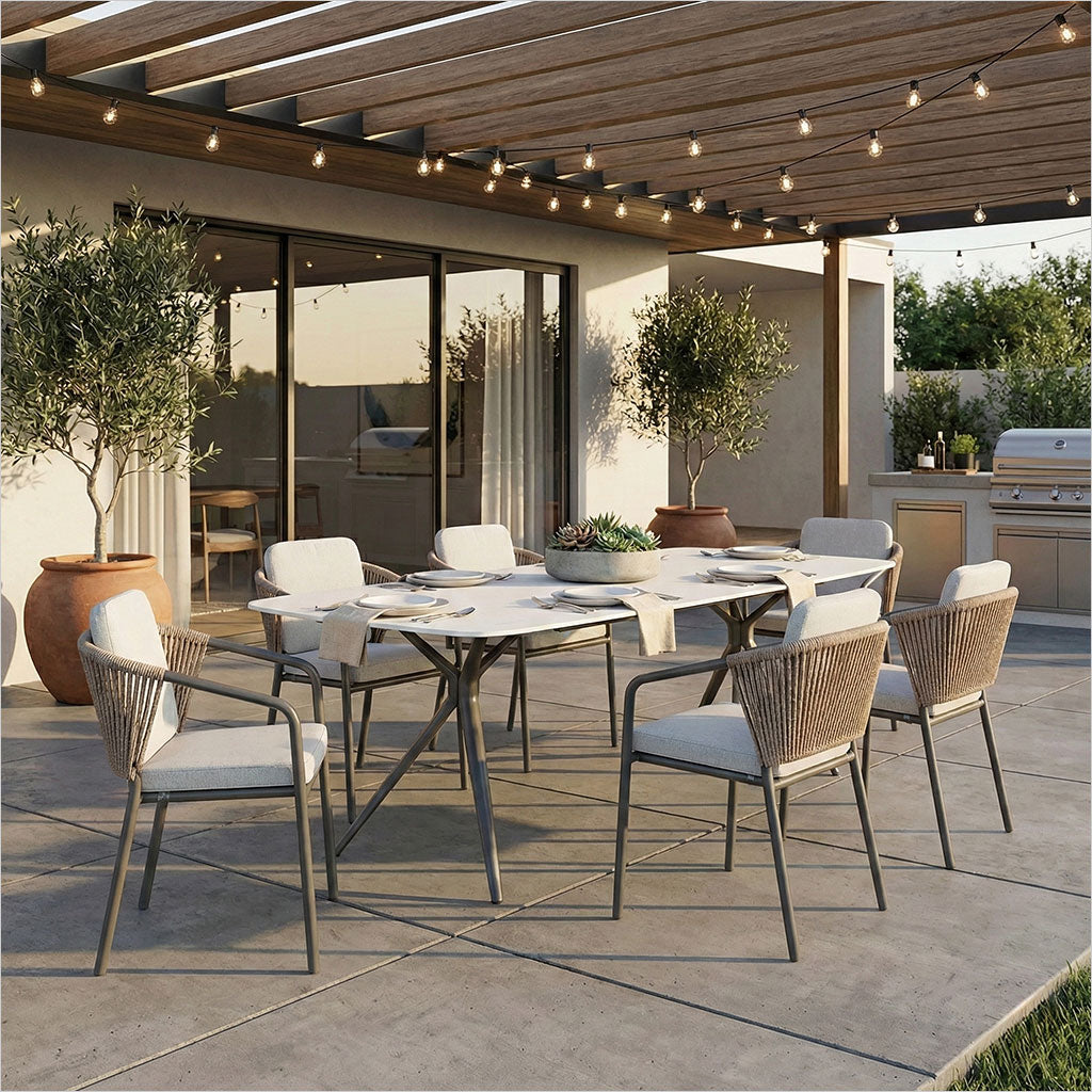 Alta Dining Table - White - Large