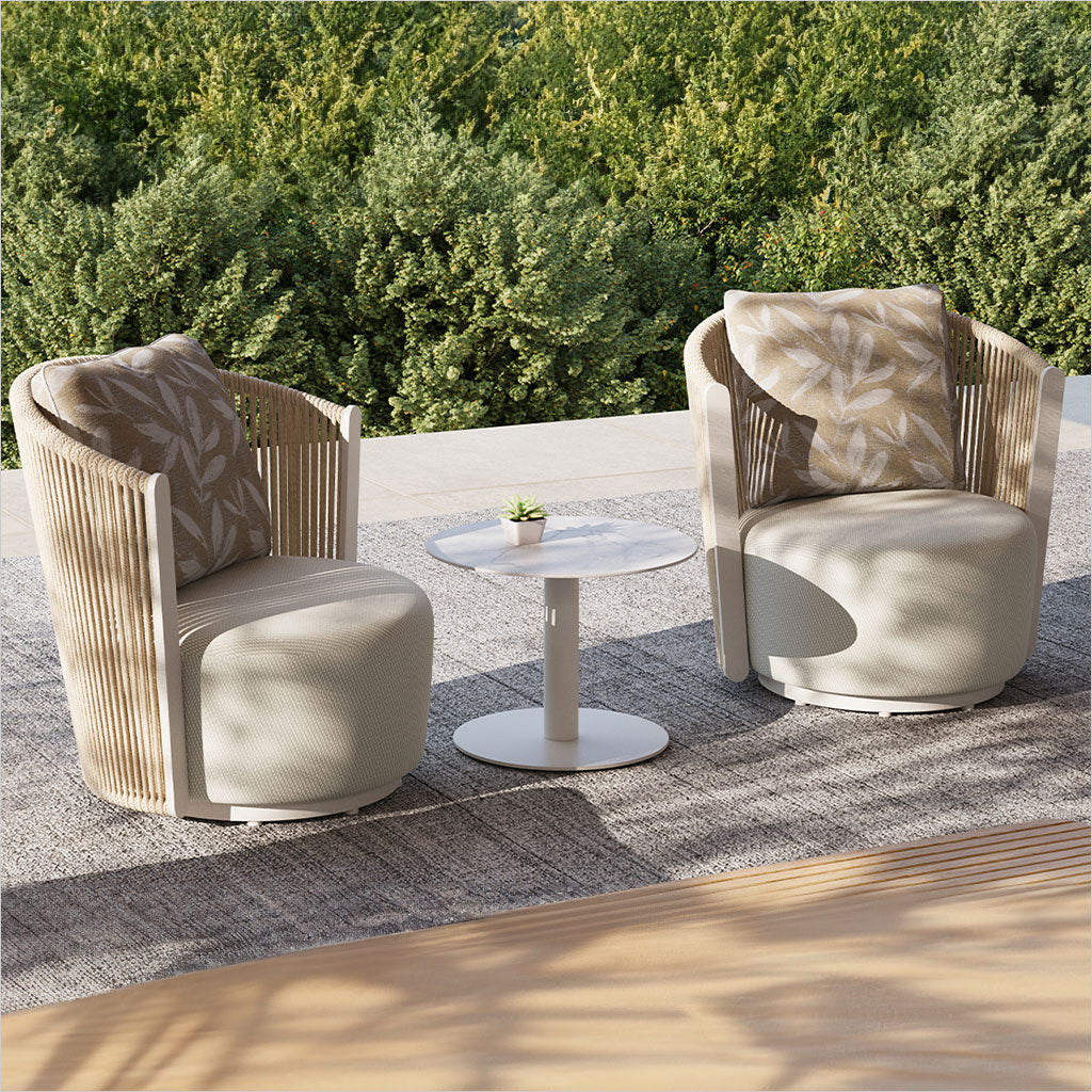 Liberty End Table - Ivory Sintere