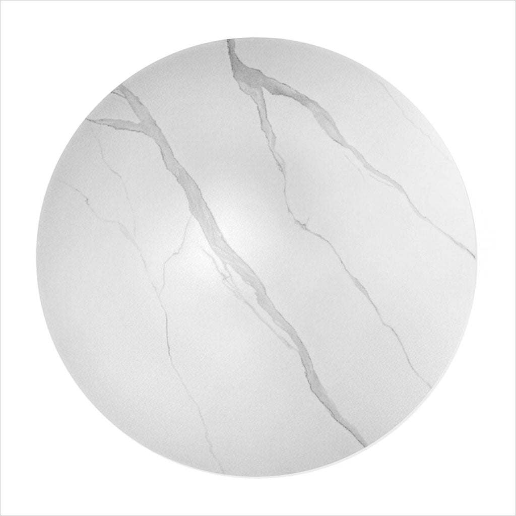 Juliet Pedestal Table - White Sintere