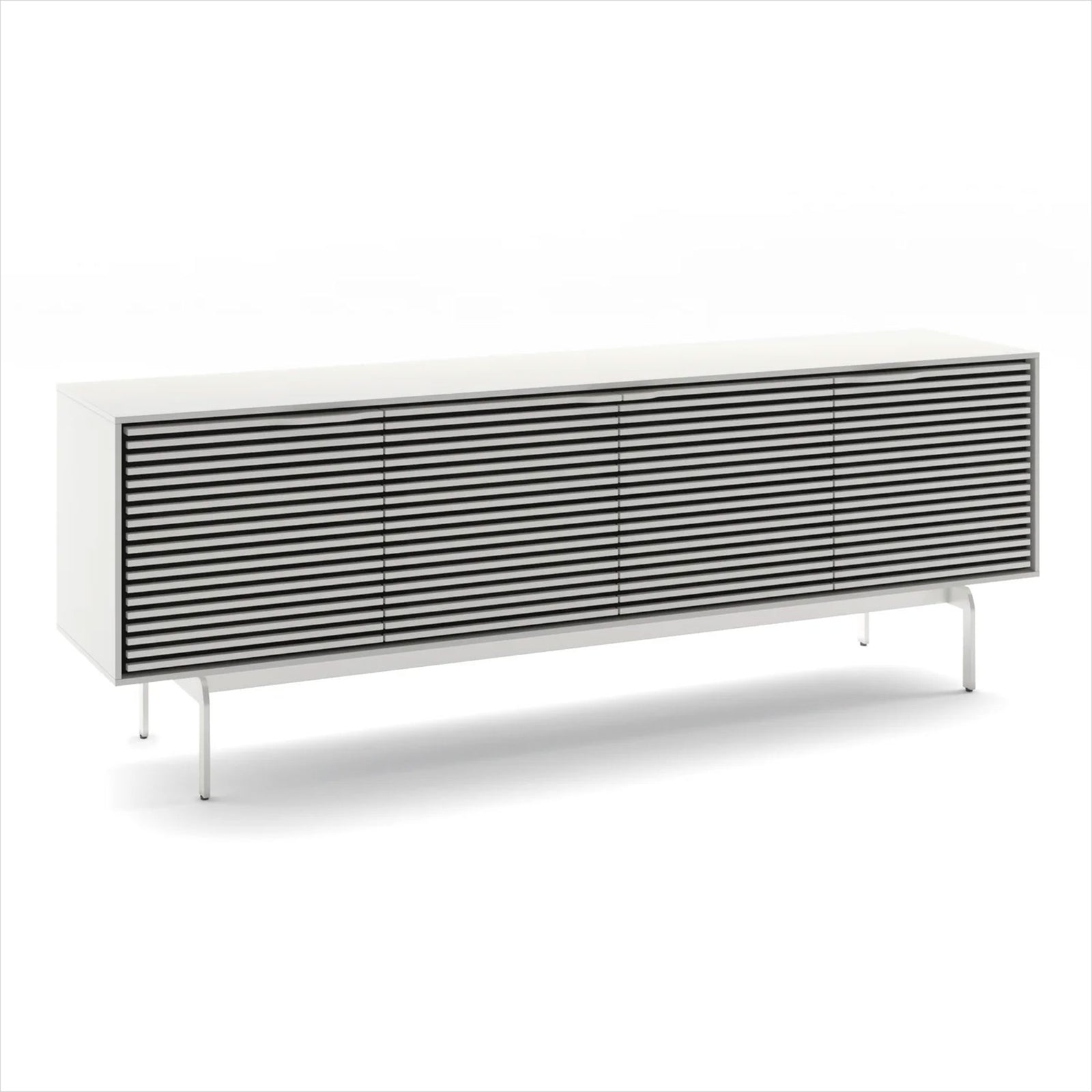 Align 7479 Media Cabinet - White - Console Base