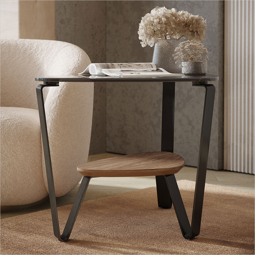 Dino End Table - Walnut