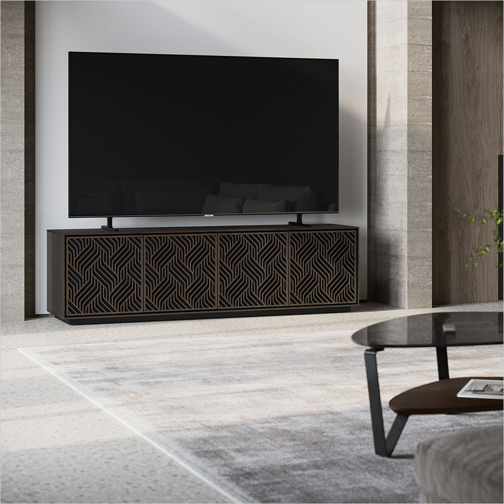 Elements 8703 Media Cabinet - Toasted Oak