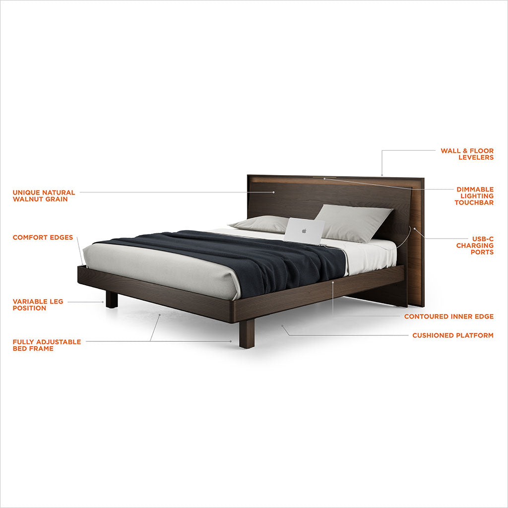 Kava Platform Bed - Toasted Oak