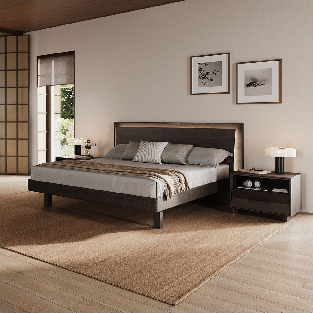 Kava Platform Bed - Toasted Oak