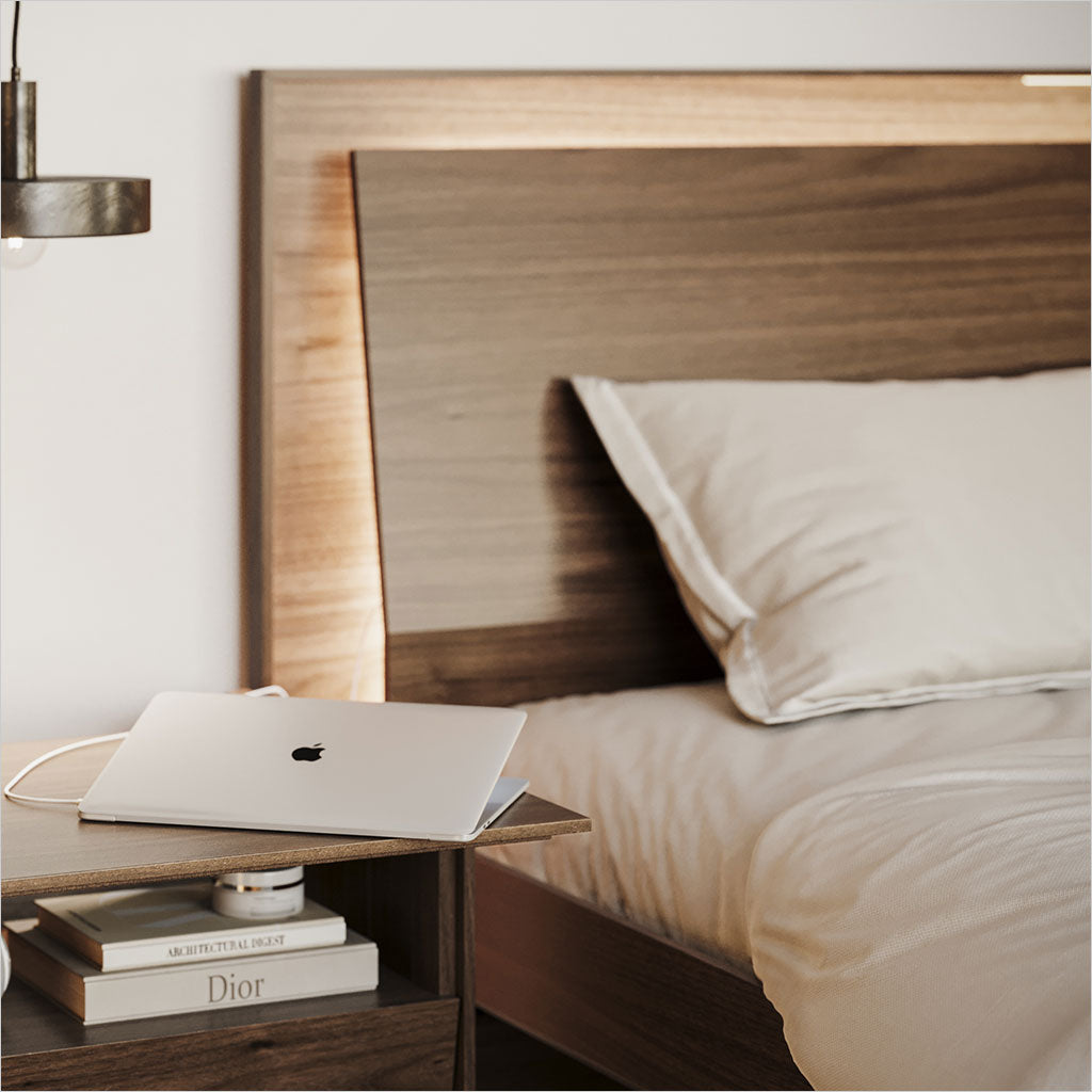 Kava Platform Bed - Walnut