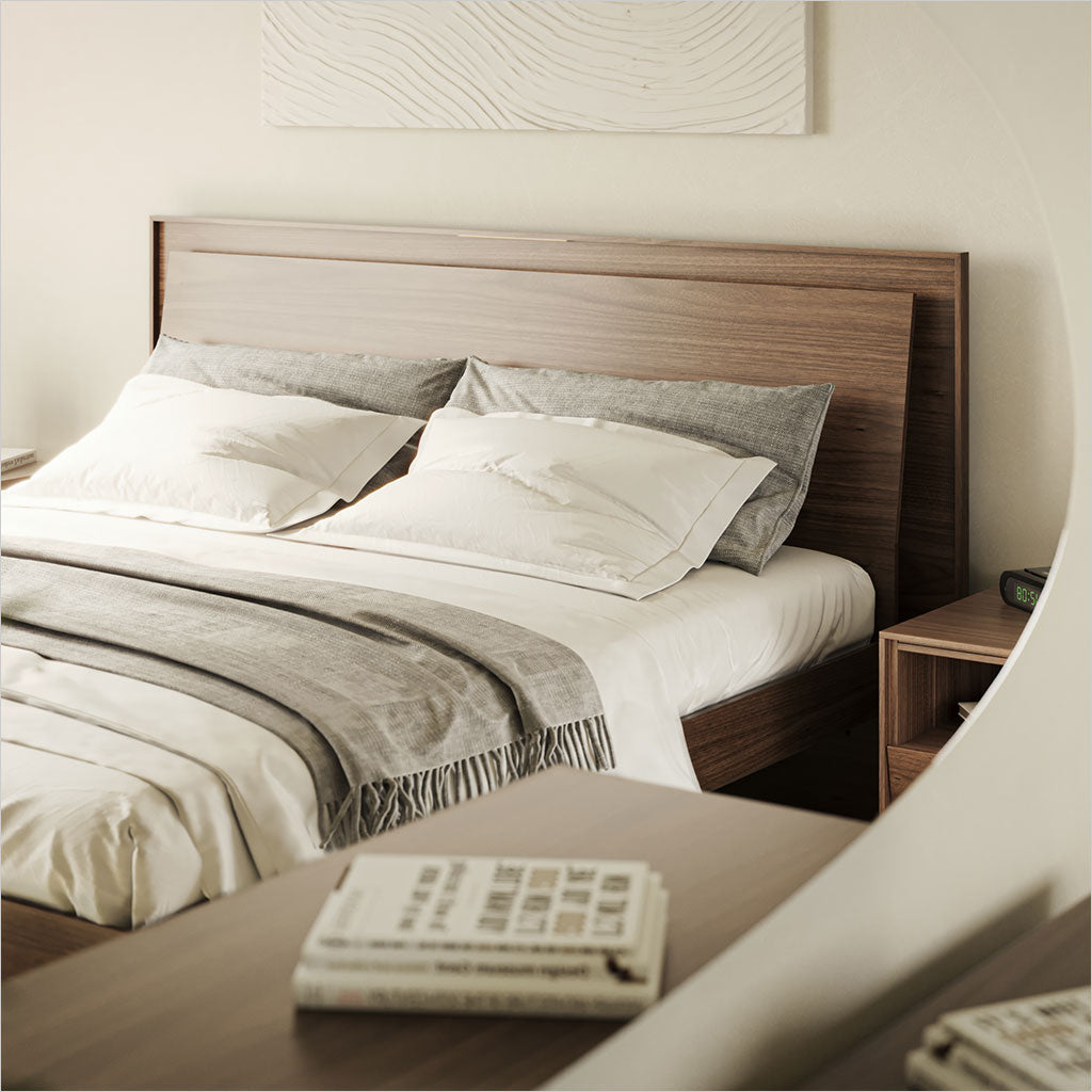 Kava Platform Bed - Walnut