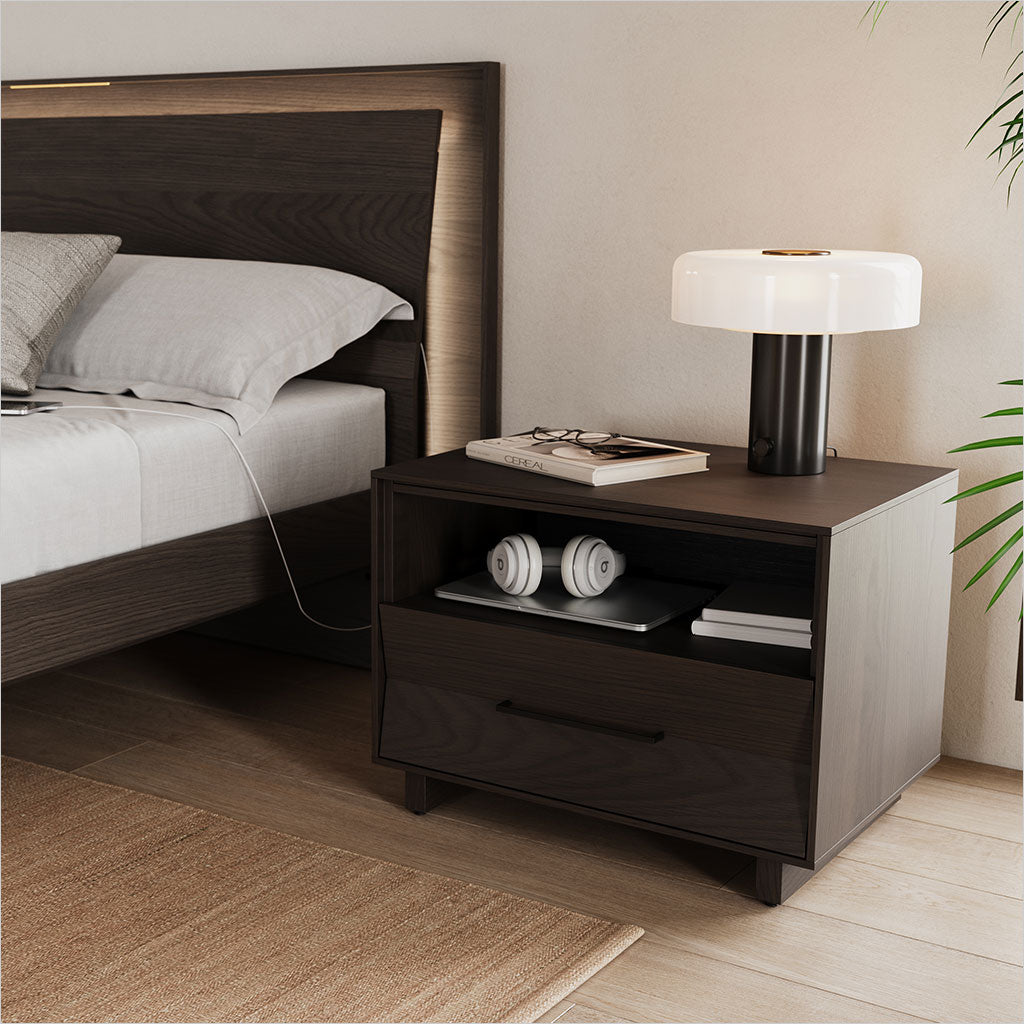 Kava Nightstand - 28 inch - Toasted Oak