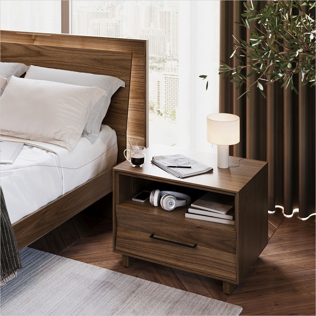 Kava Nightstand - 28 inch - Walnut