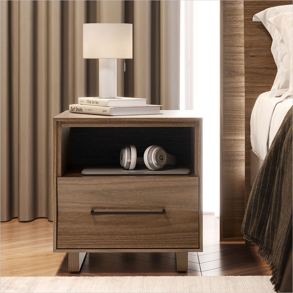 Kava Nightstand - 20 inch - Walnut