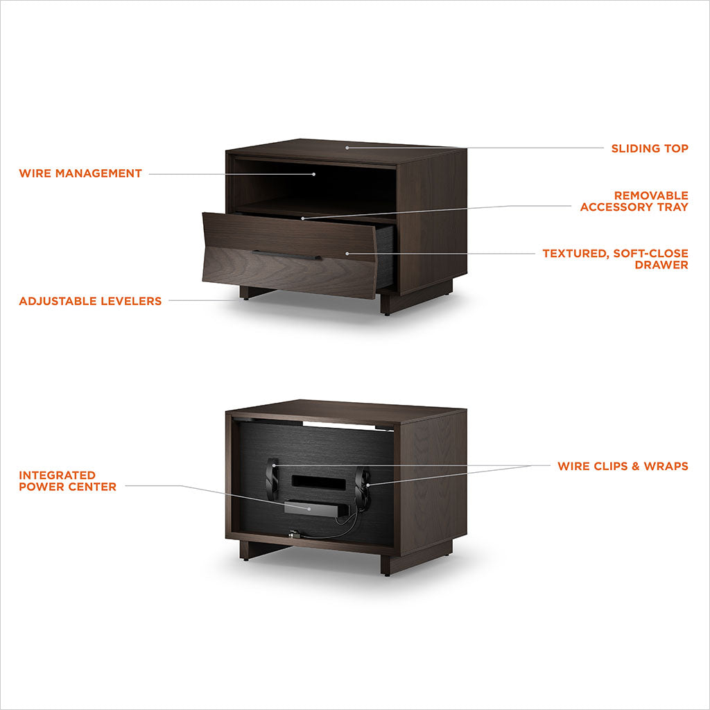 Kava Nightstand - 28 inch - Toasted Oak