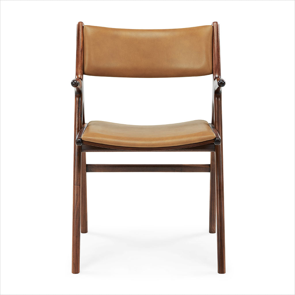 Wave Dining Armchair - Camel