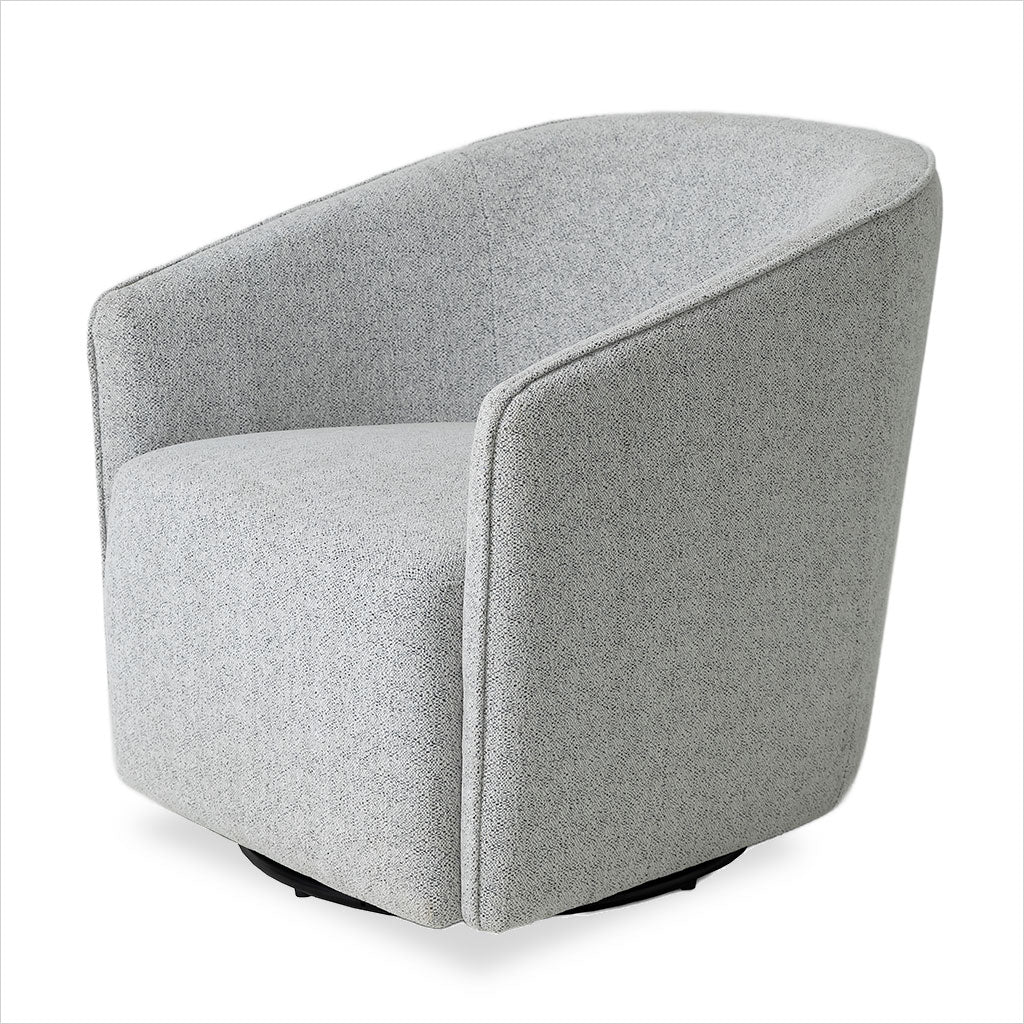 Regent Swivel Armchair - Off White Fabric