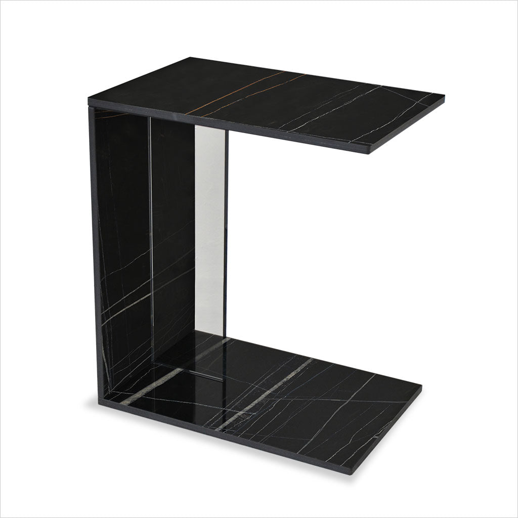 Luigina End Table - Sahara Noir