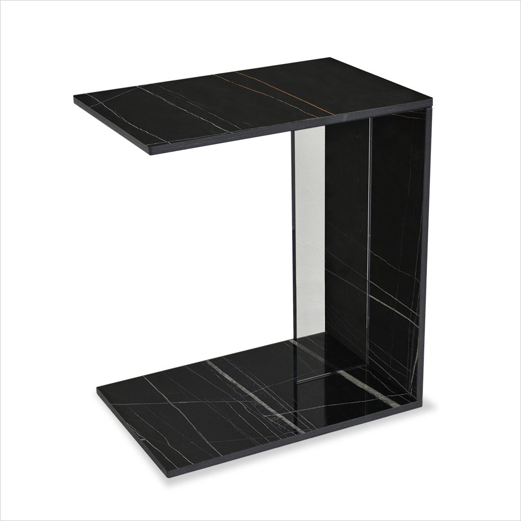 Luigina End Table - Sahara Noir