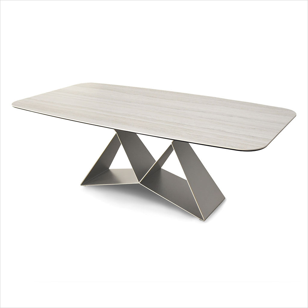 Terenzio Dining Table - Travertine