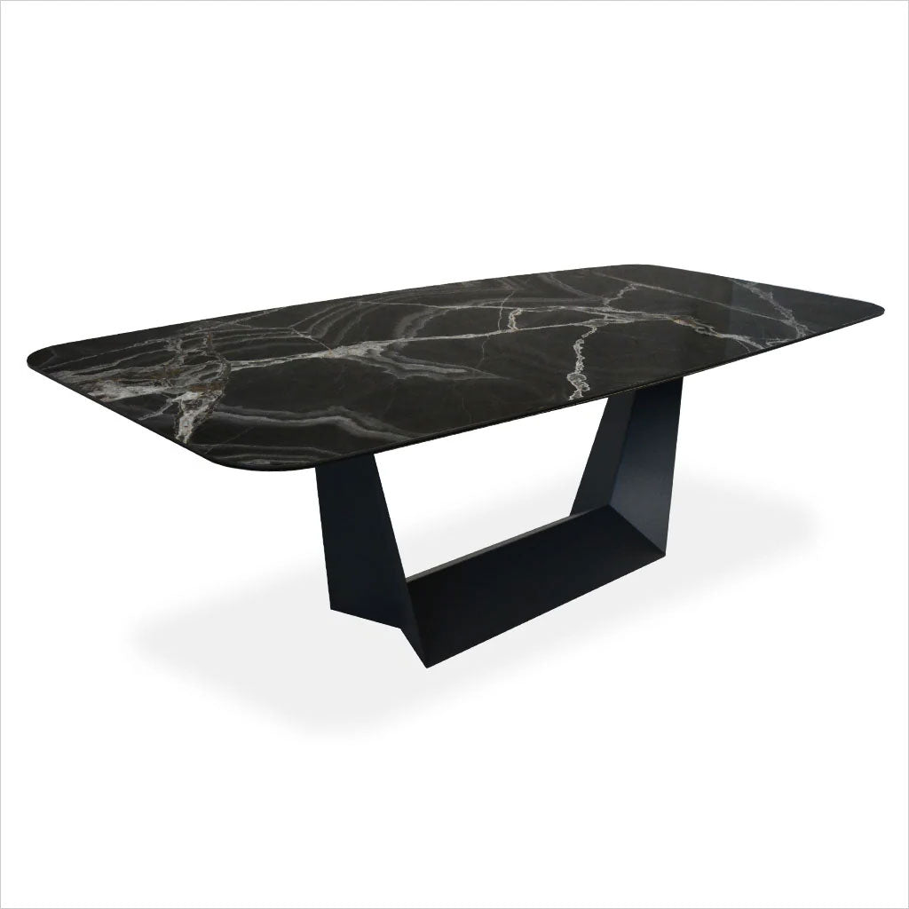 Vincita II Dining Table - Black Onyx