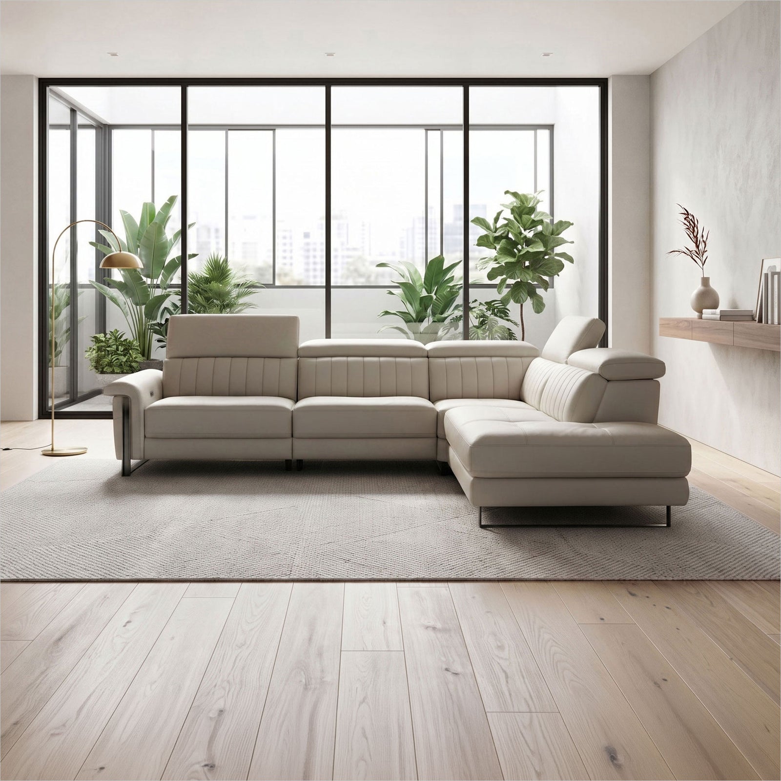 Continental Sectional - Light Grey