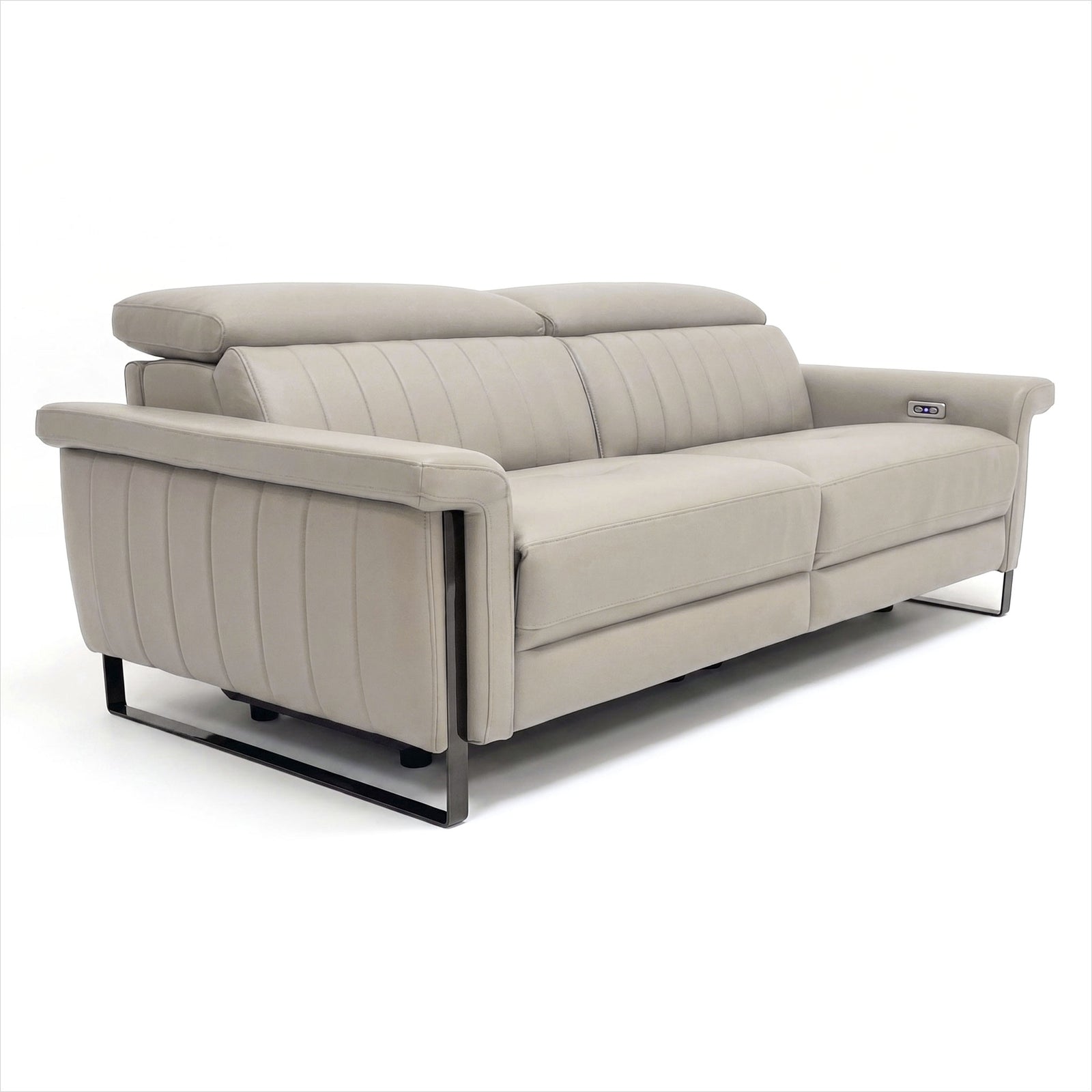 Continental Sofa - Light Grey
