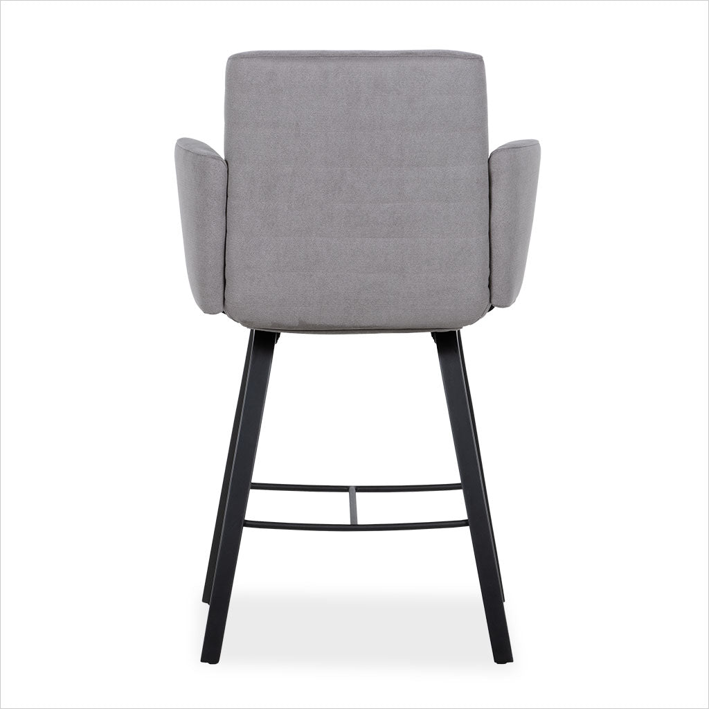 Asker Reclining Counter Stool - Charcoal