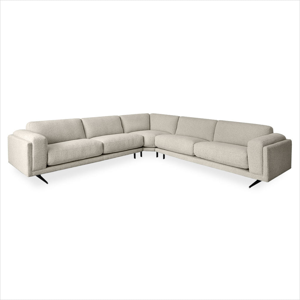 Nabu Sectional - Sand Fabric