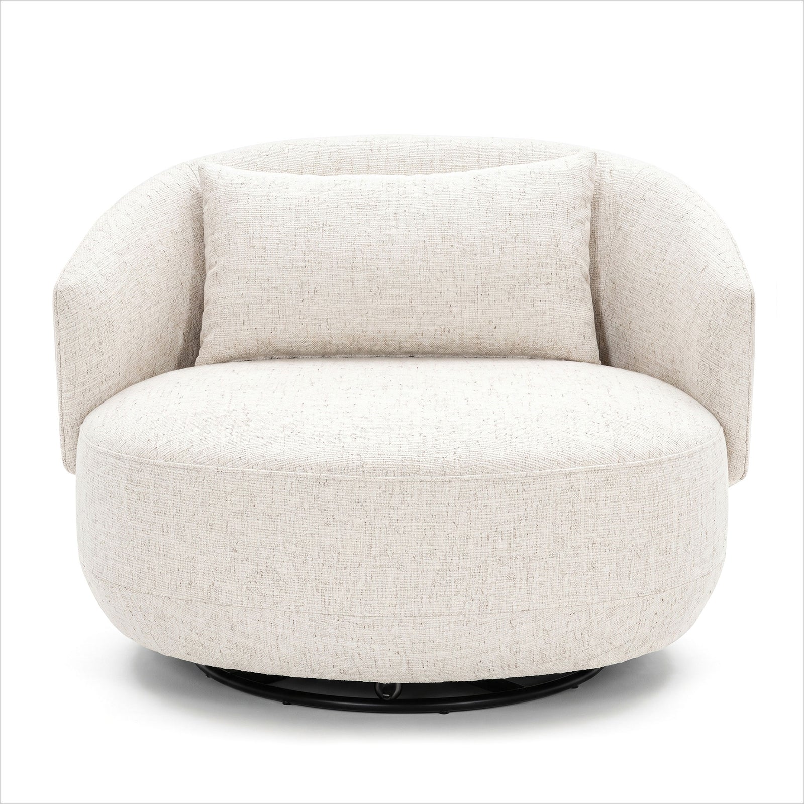 Emperor Swivel Chair - Snow