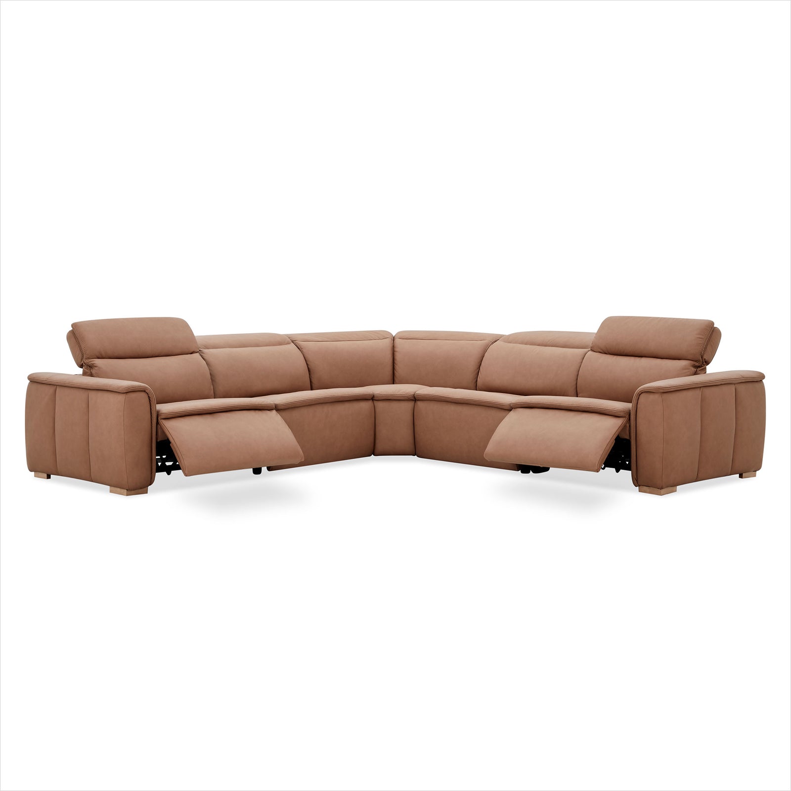 Oscar Sectional - Isla Sienna Leather