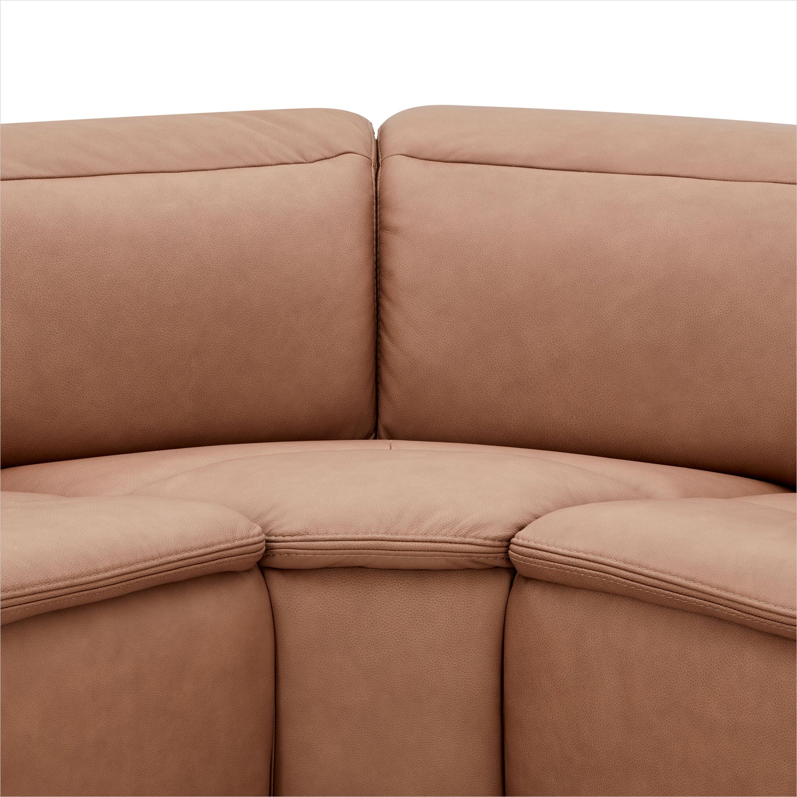 Oscar Sectional - Isla Sienna Leather