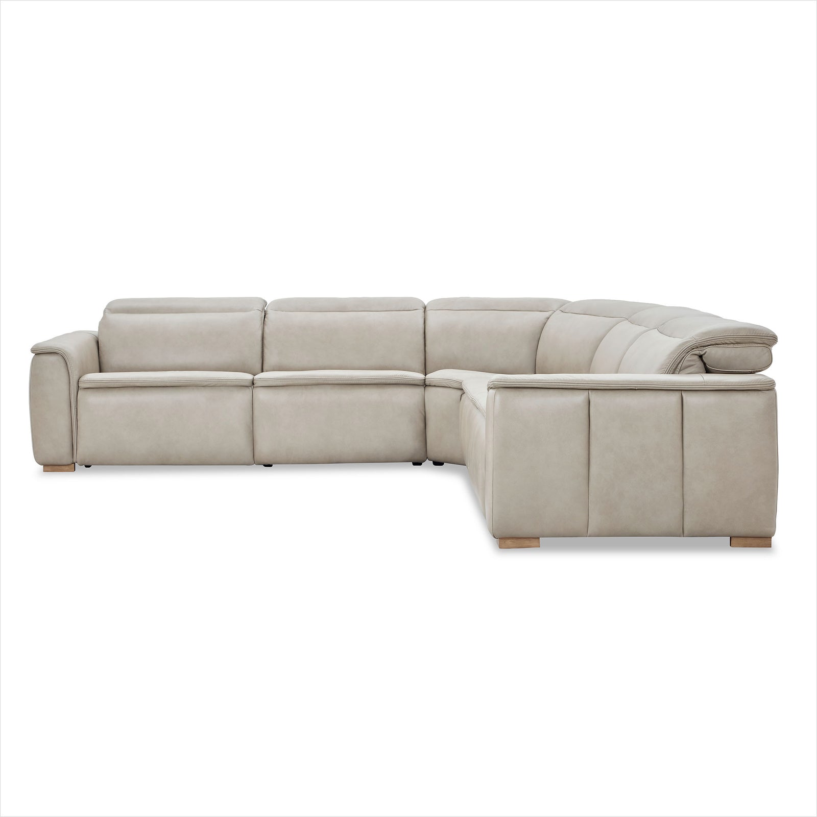 Oscar Sectional - Finch Slate Leather