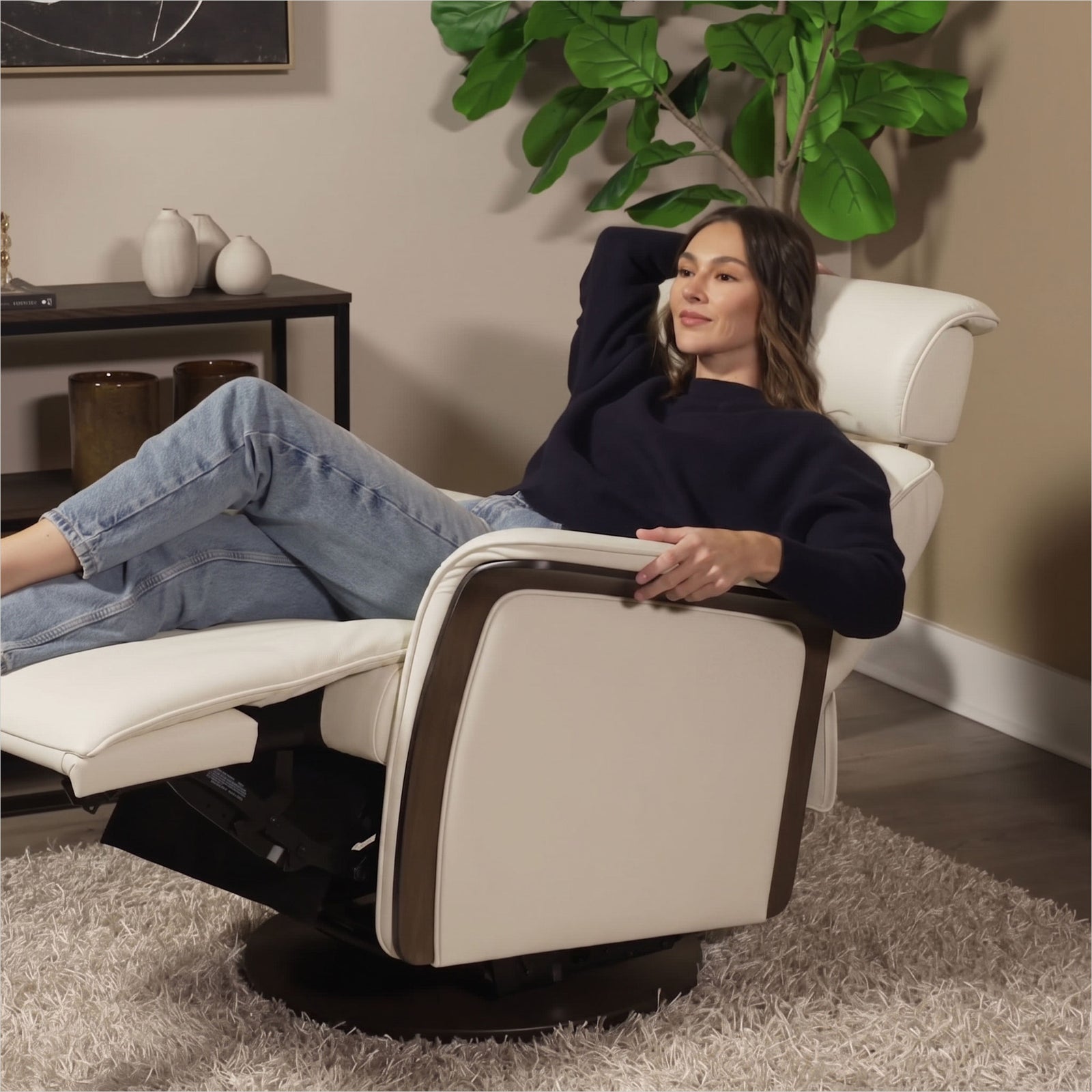 Gem Recliner - Ivory