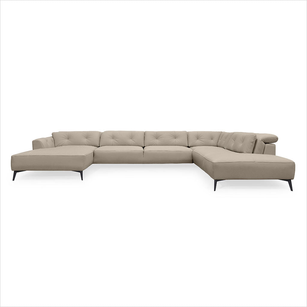 Firenze Large Sectional - Cappuccino