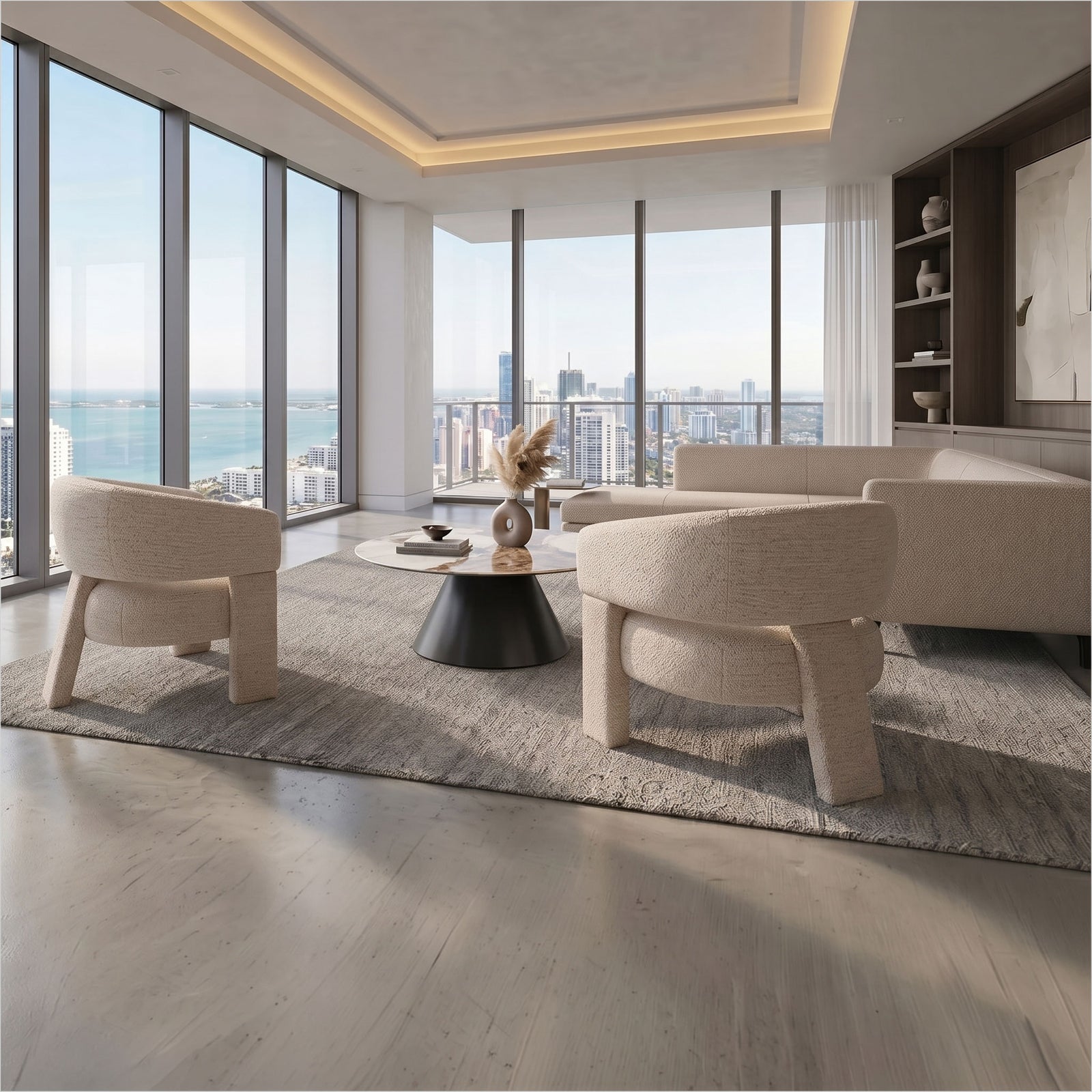 Cassia Occasional Chair - Cream Fabric