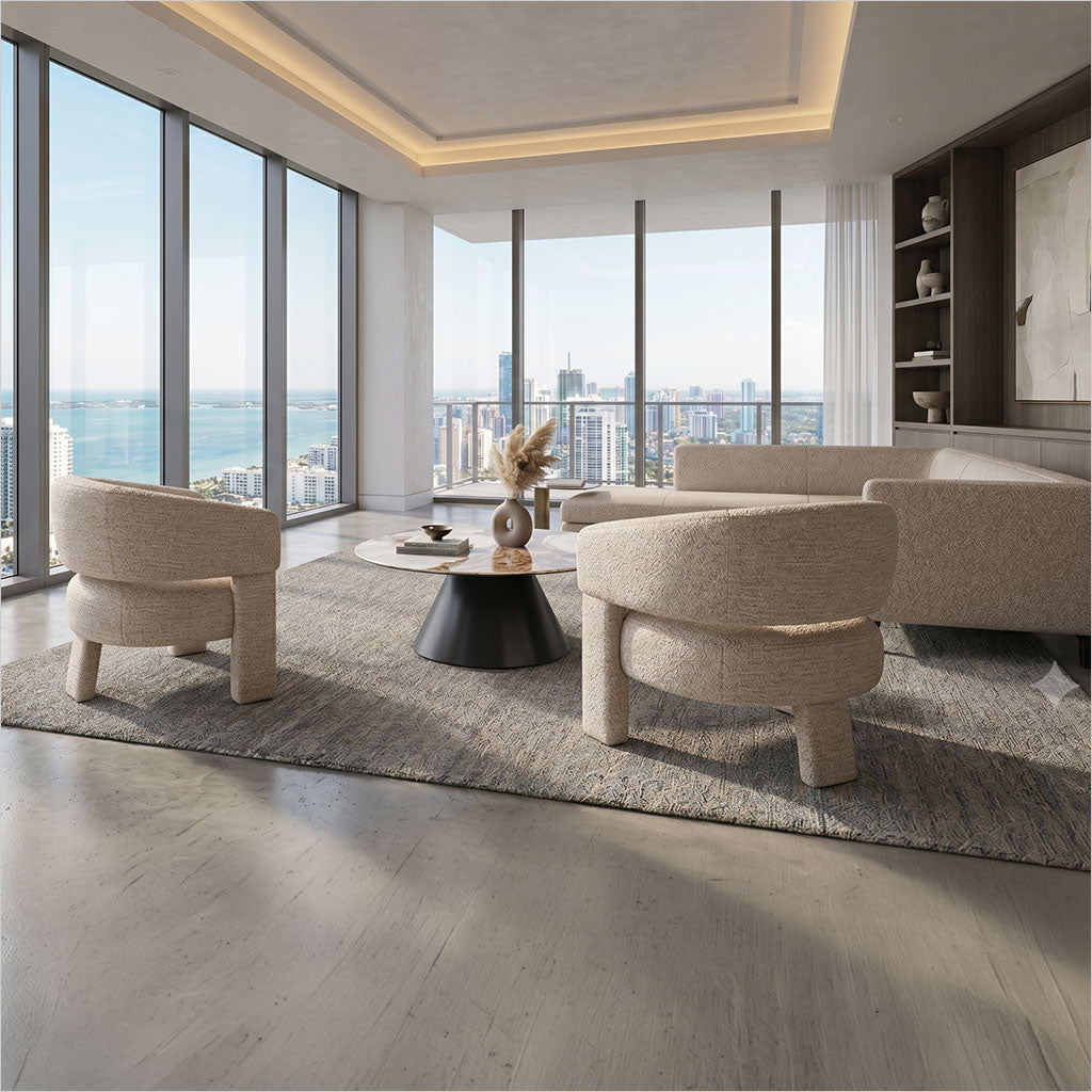 Cassia Occasional Chair - Cream Fabric