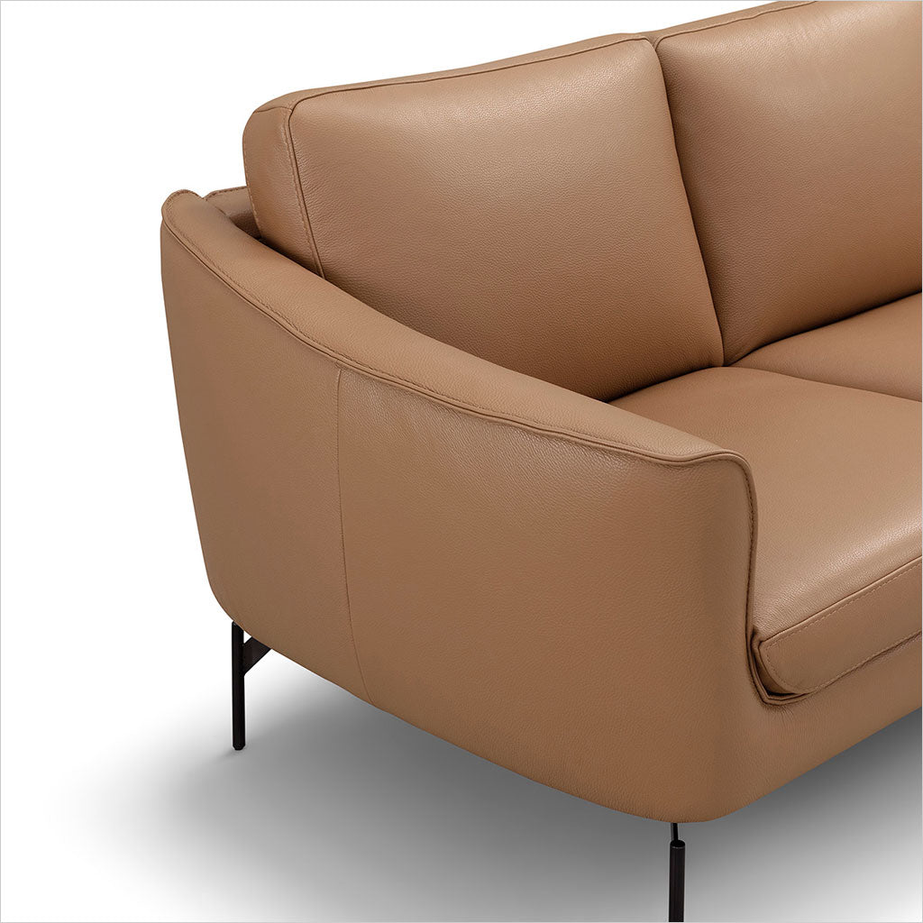 Chloe 2-Seater Sofa - Caramel