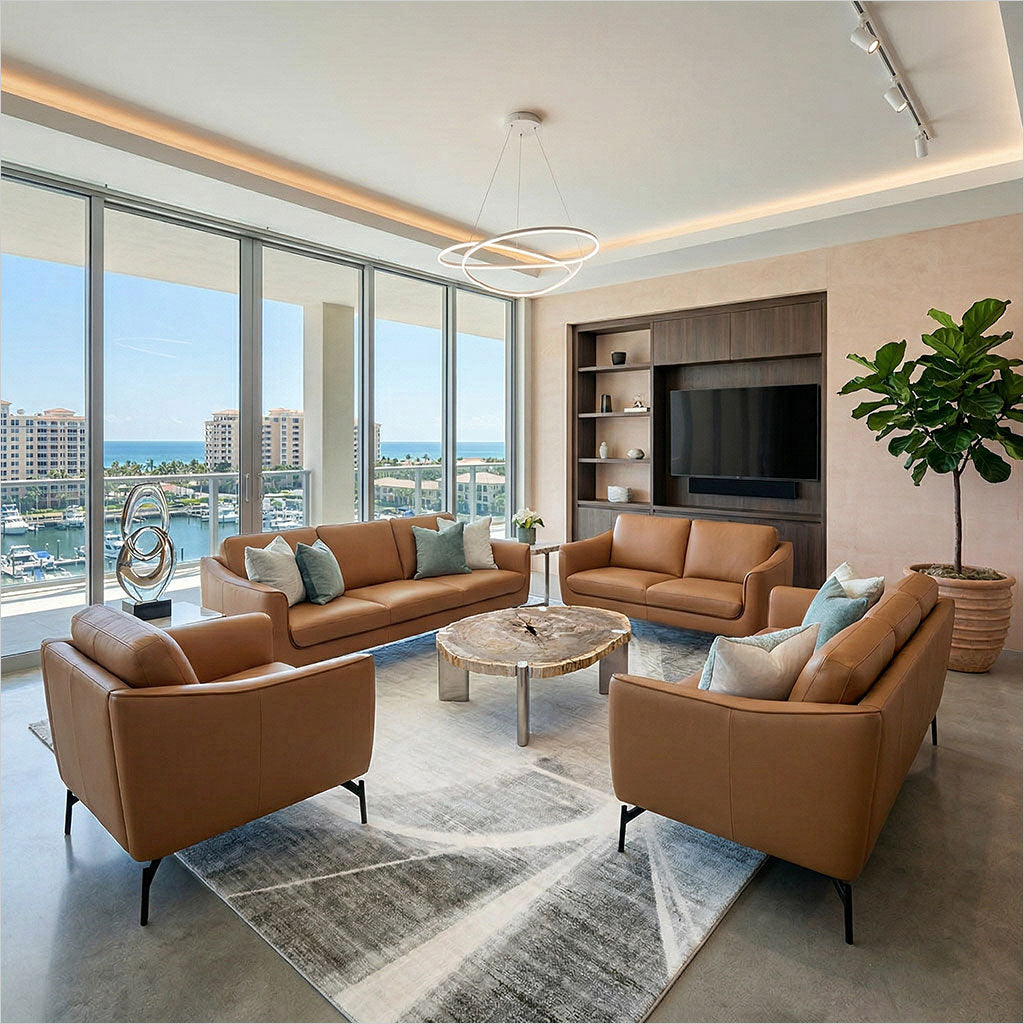 Chloe 2-Seater Sofa - Caramel