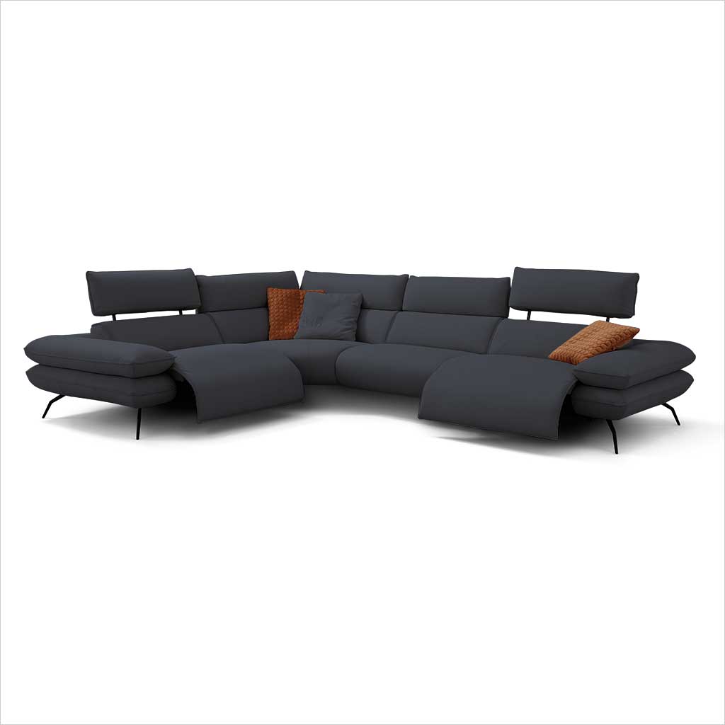 Dillon Sectional - Dark Blue
