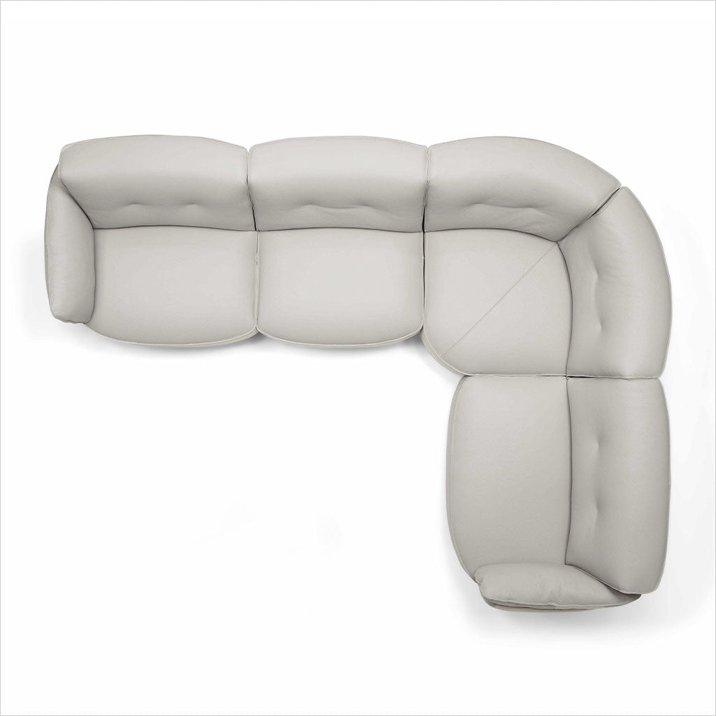 Domino Sectional - Light Grey