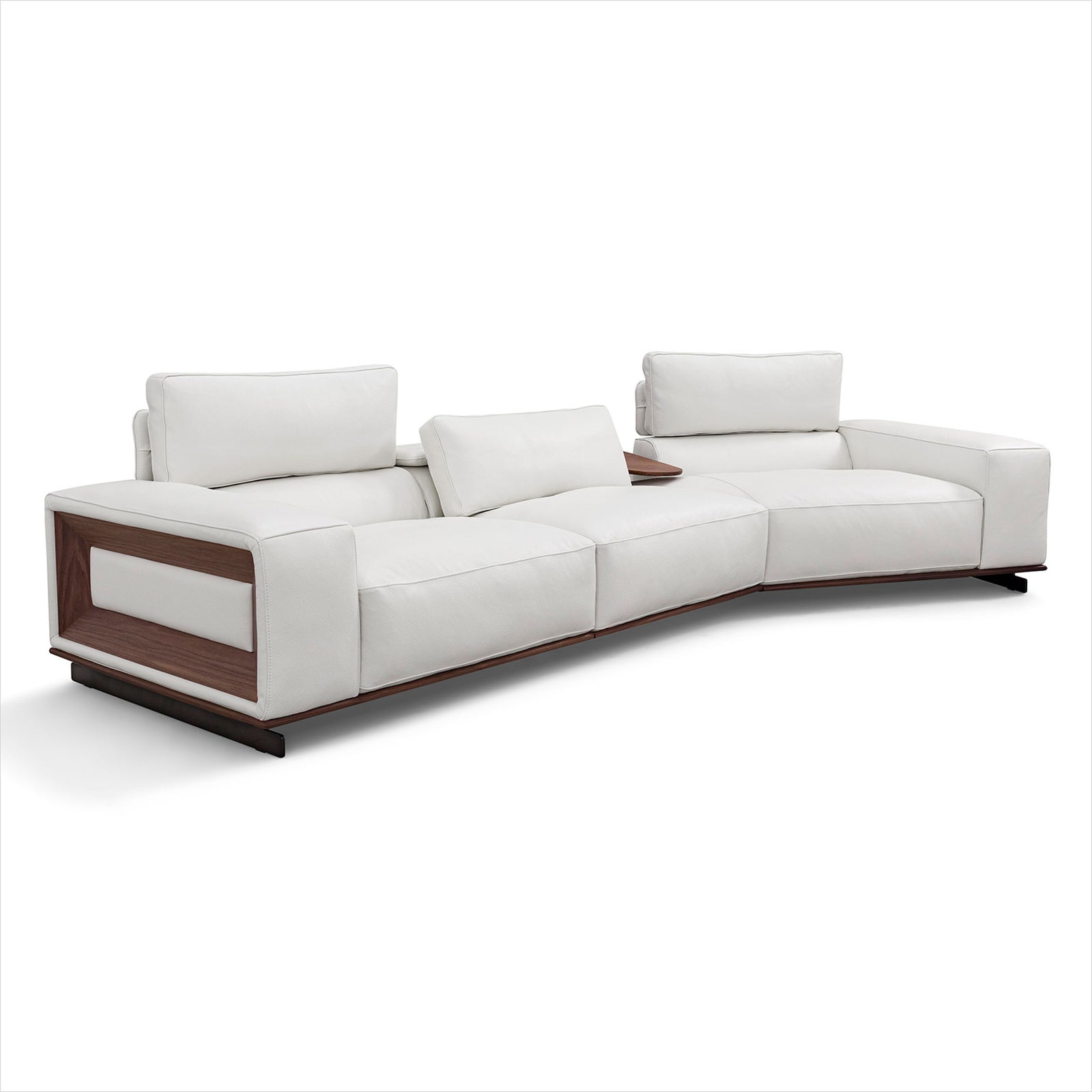 Umbria Sectional - White Leather