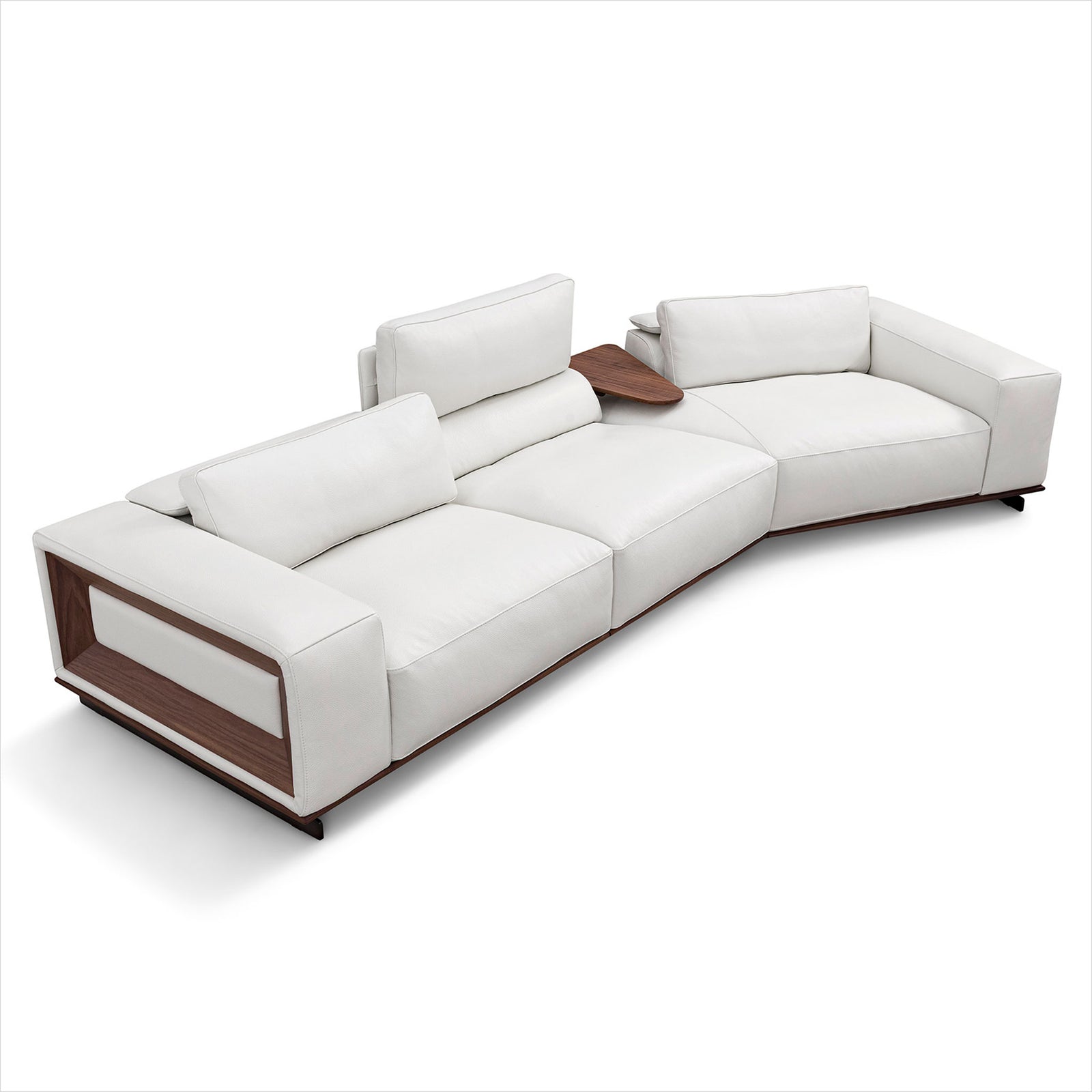 Umbria Sectional - White Leather