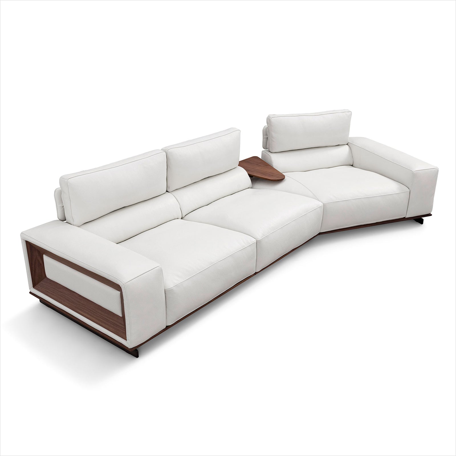 Umbria Sectional - White Leather