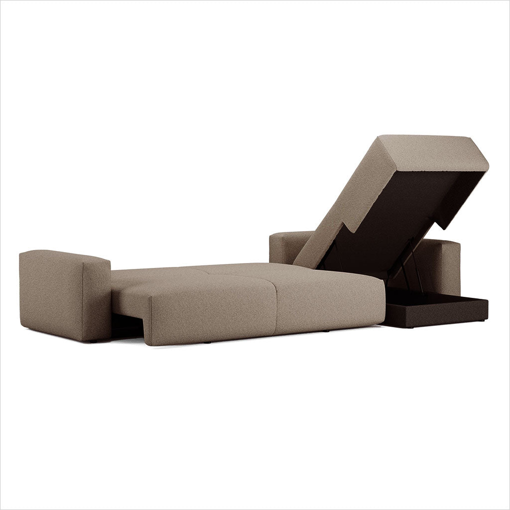 Bridge Sleeper Sofa with Lounger - Wicker