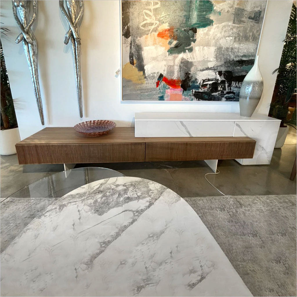 Echelon RSF TV Wall Unit - Bianco