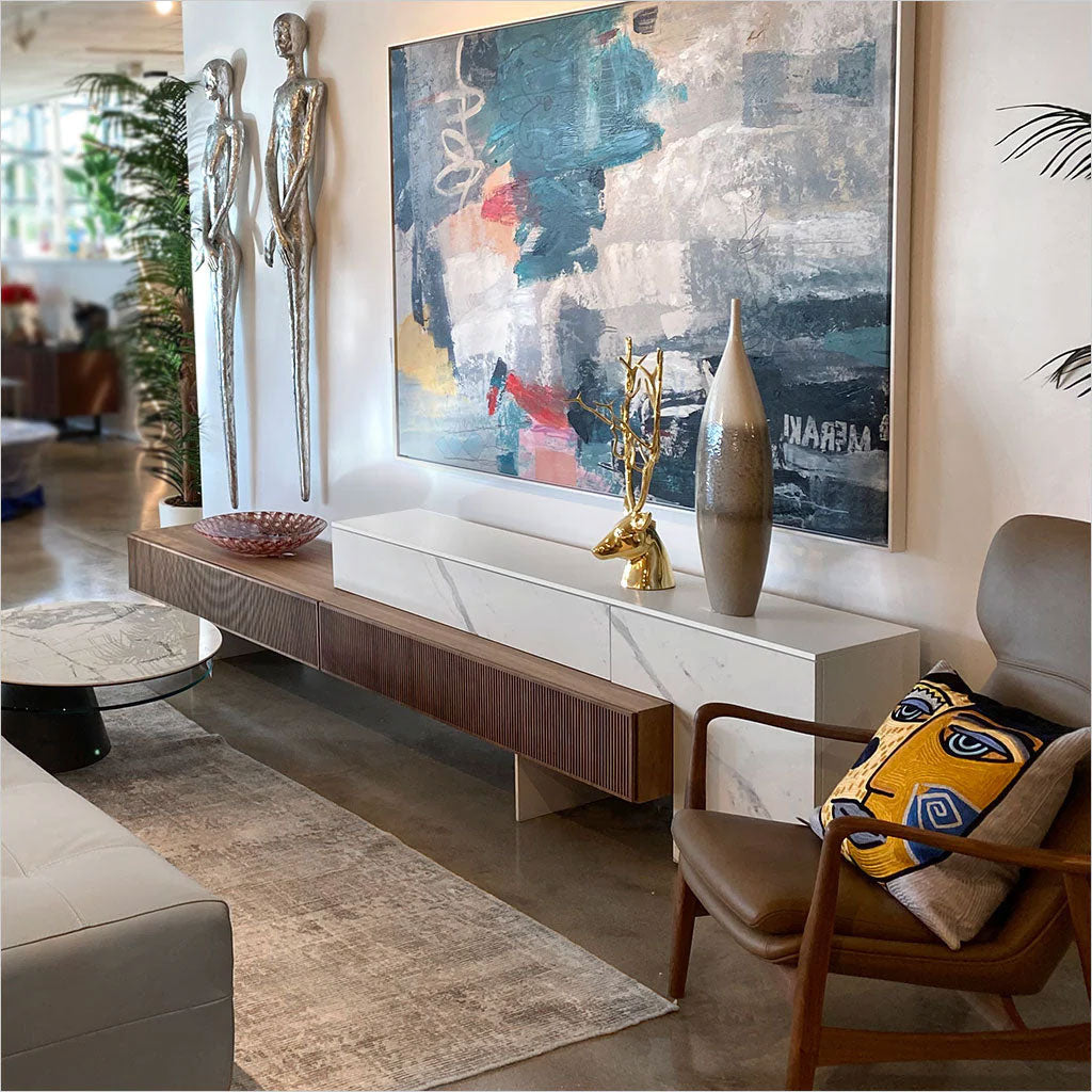 Echelon RSF TV Wall Unit - Bianco