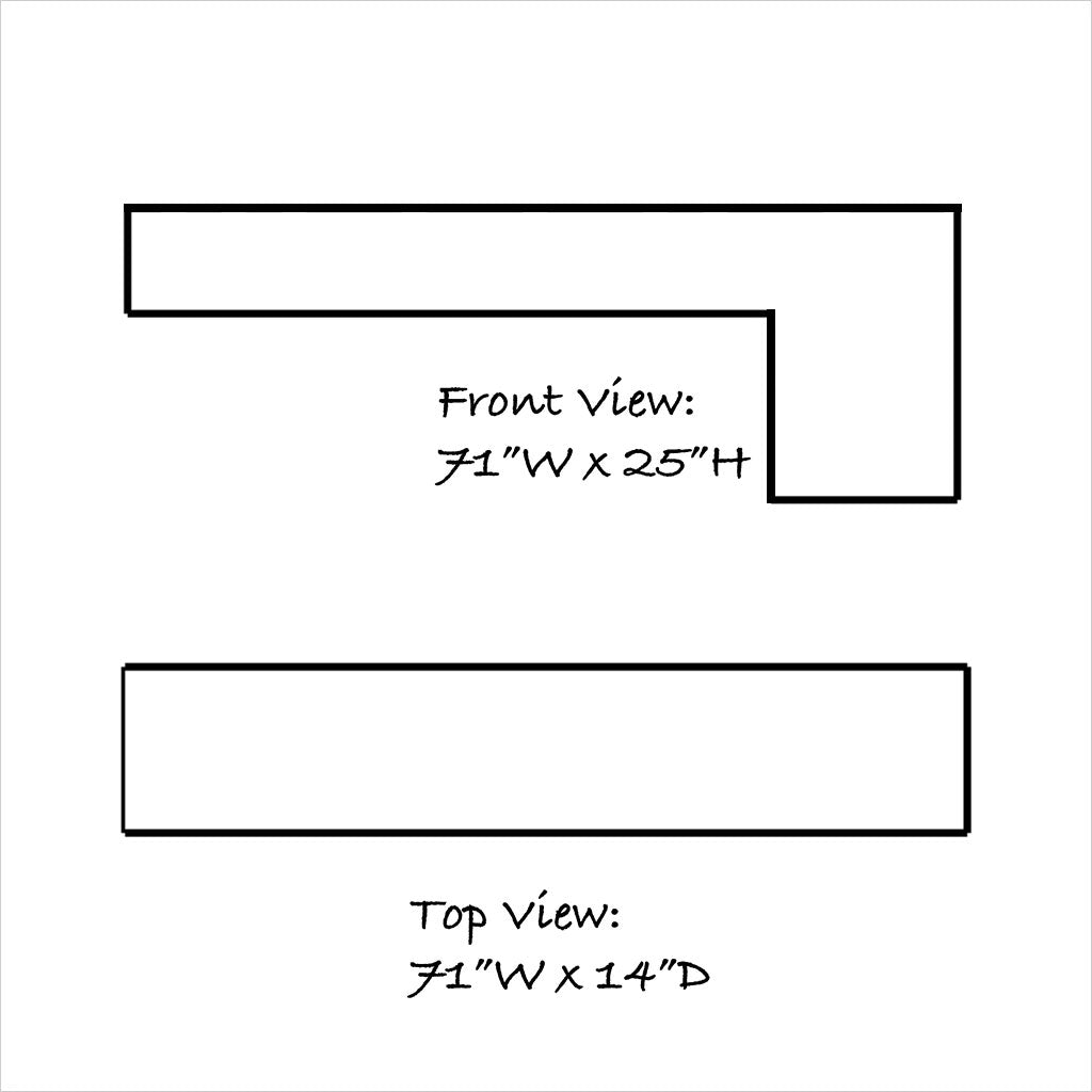 Echelon RSF TV Wall Unit - Bianco