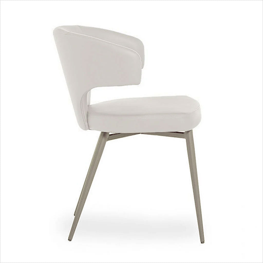 Ray Dining Chair - Off White Titanium