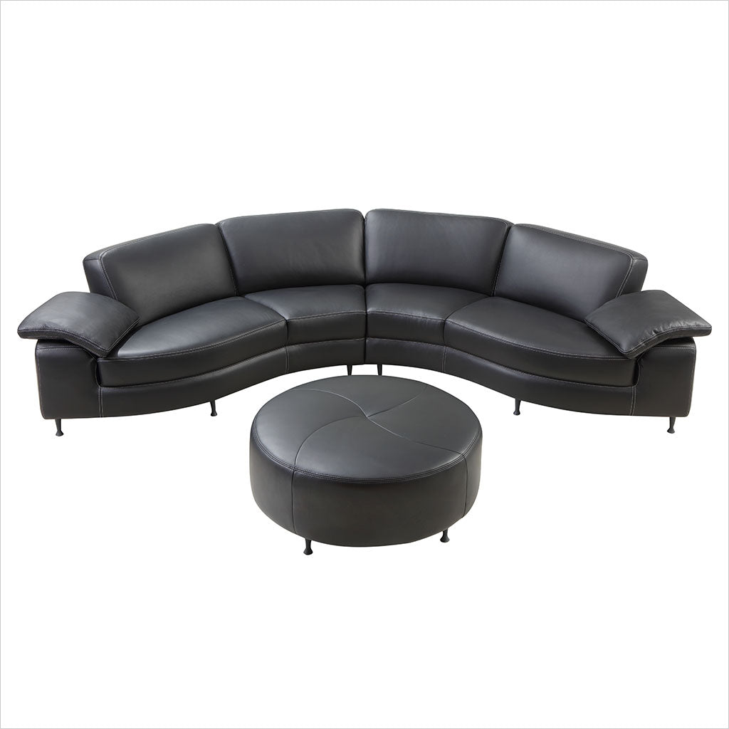 Hudson Ottoman - Black