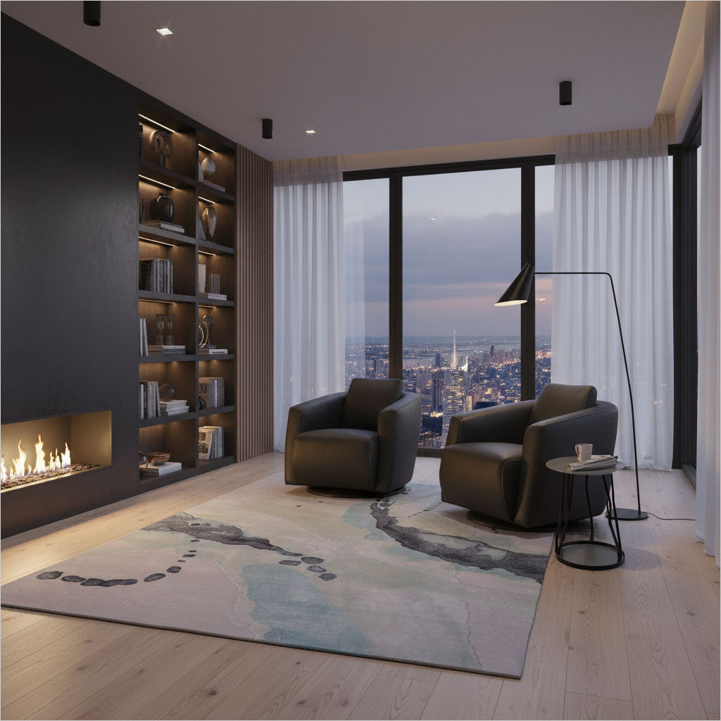 Kawai Area Rug - Green Blue