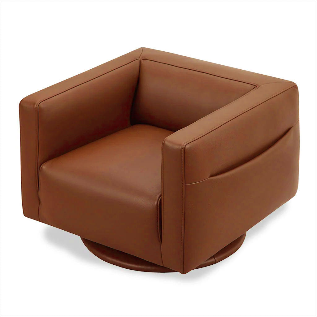 Pascal Swivel Chair - Chestnut