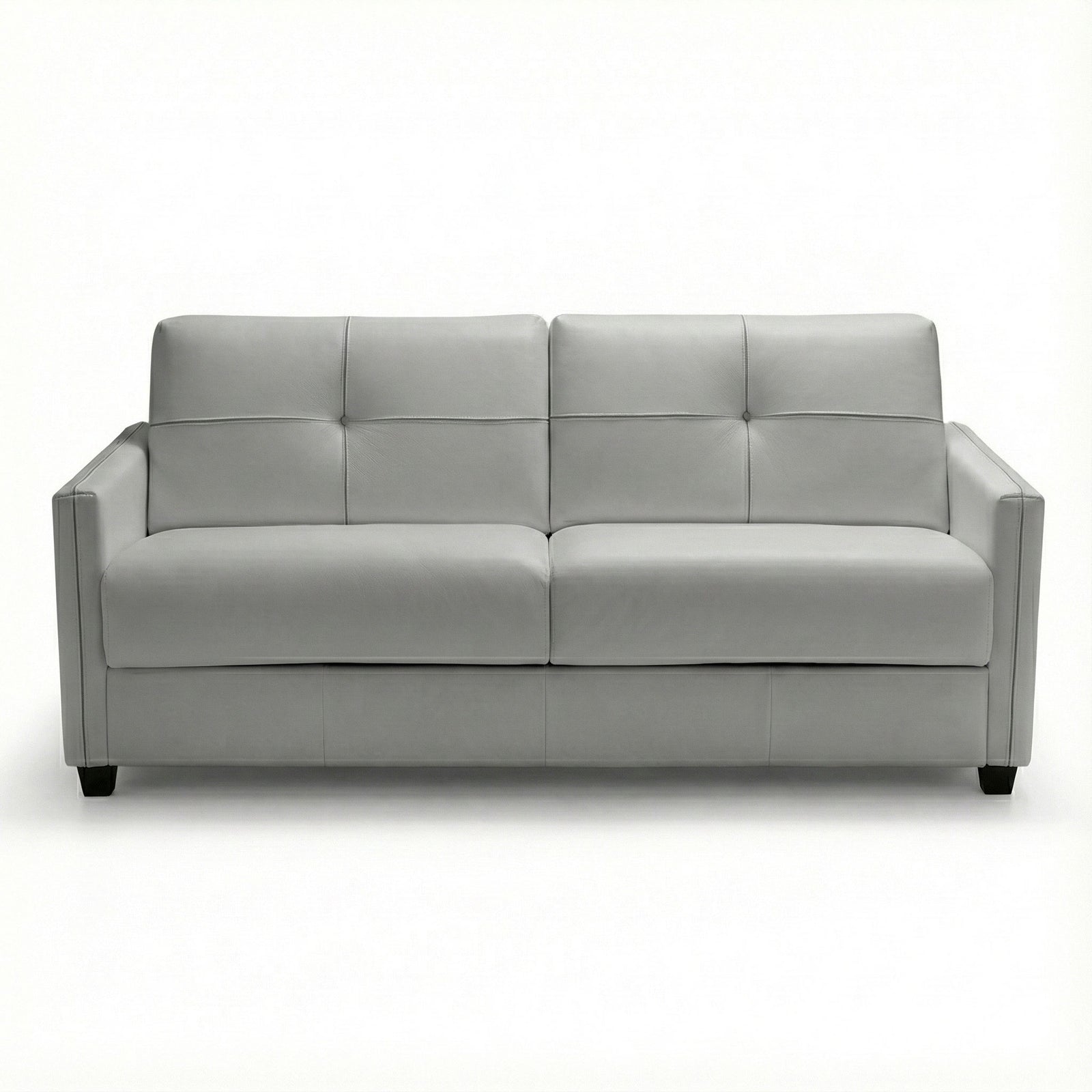 Abra Sleeper Sofa - Light Grey Leather