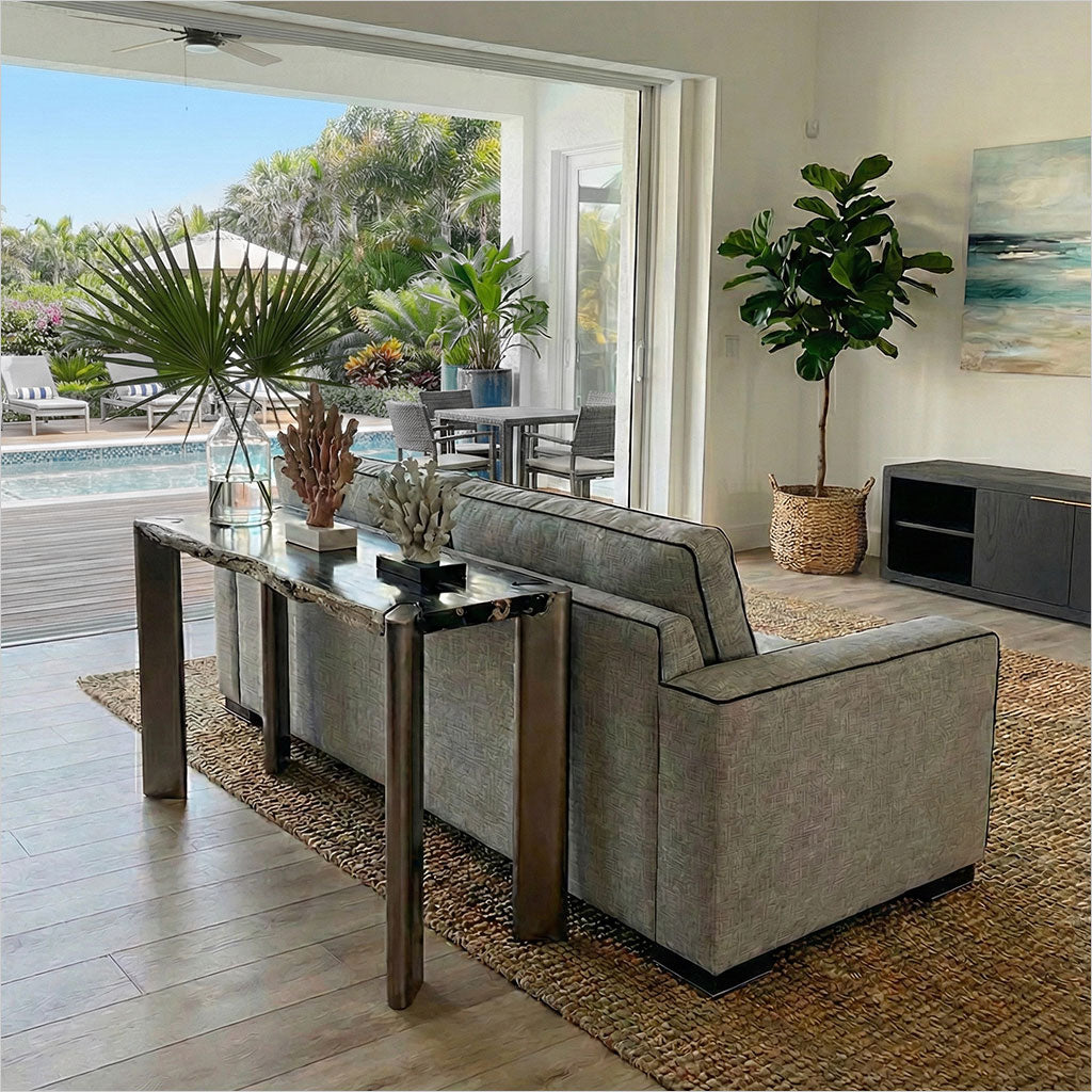 Luna 2-Door Media Cabinet - Charcoal