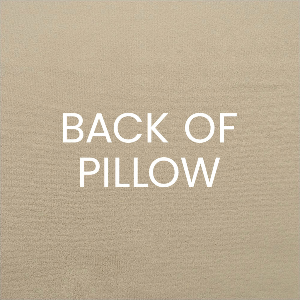 back side of pillow